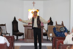 Brother John Anderson delivers the message.